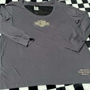 Harley-Davidson Charcoal Long Sleeve Tee